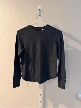 DSG Girls Black Long Sleeve Crewneck Shirt